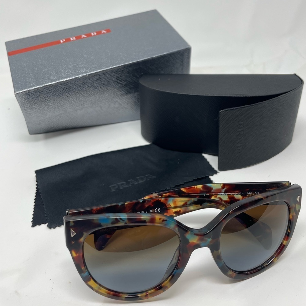 Authentic Prada Women's Multicolor Tortoise Sunglasses - Picture 7 of 9